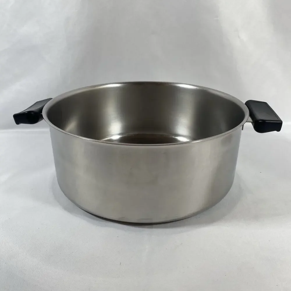 Set of 3 Revere Ware COPPER CORE Designers Group Saucepans & Stockpot No Lids